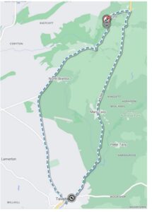 Map of road closure and alternative route